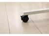 Pneumatic Height Adjustable Sit-Stand Mobile Desk, White