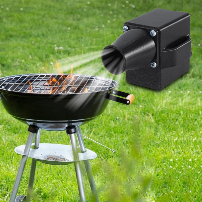 High Speed 16000RPM Barbecue Fan With Type C 5V3A & DC5.5x2.1mm12V2A Input Use for Outdoor Cooking Charcoal Grill