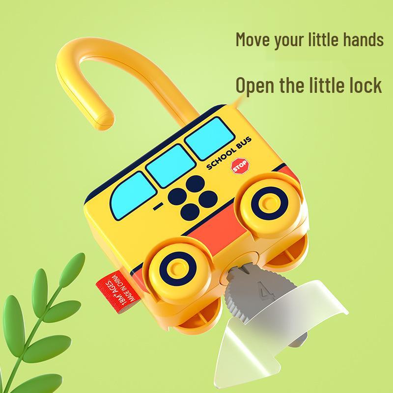 Sliding Toy Car - Educational Padlock Vehicle for Kids