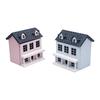 1/12 Mini Puppenhaus Miniatur Villa Mini Haus mit Beweglichen Dach Spielzeug