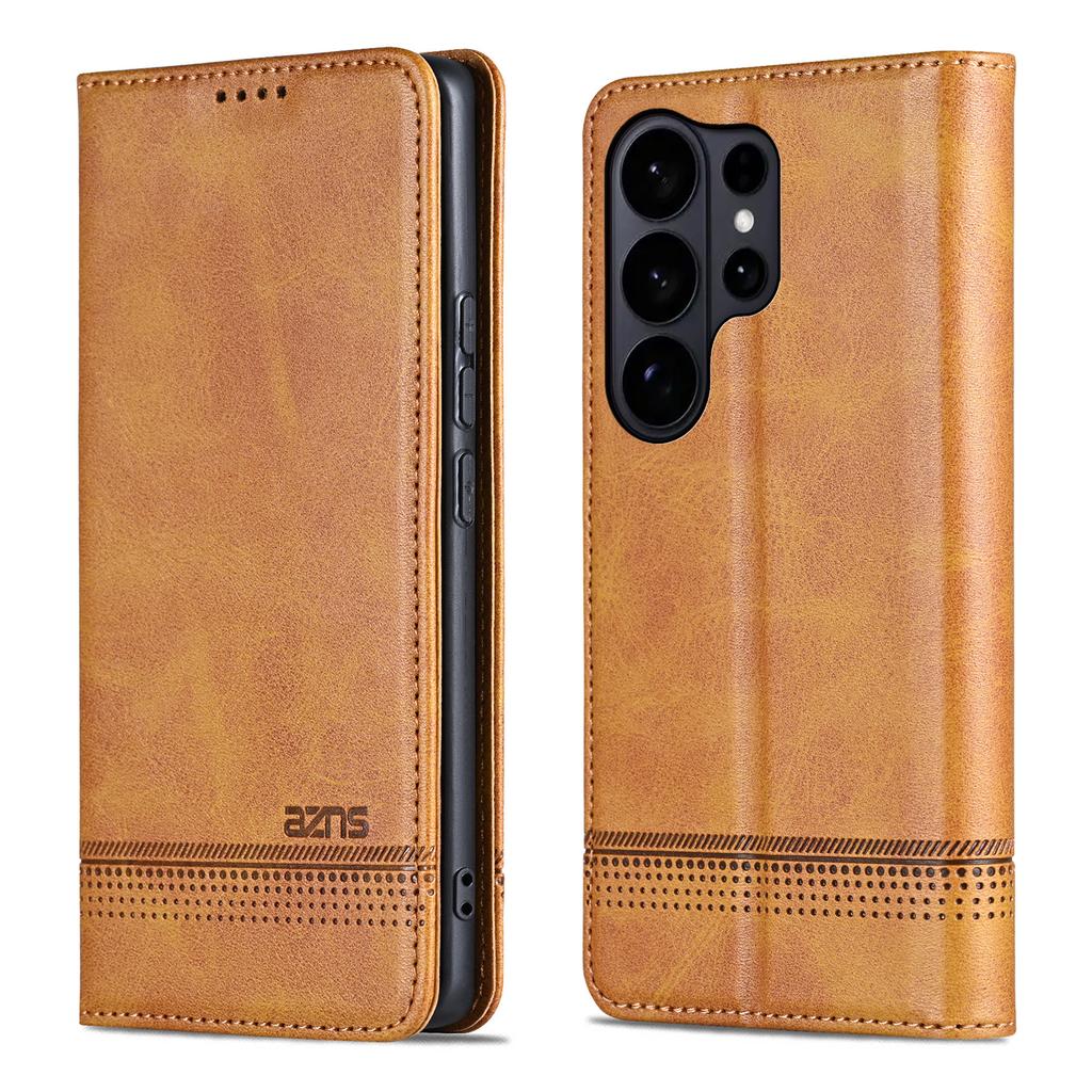 Magnetic Cow Pattern Cards Solt Leather Wallet Phone Case For Samsung S26 Ultra S25 Plus S24 S23 A06 A17 A07 Bag Flip Book Cover