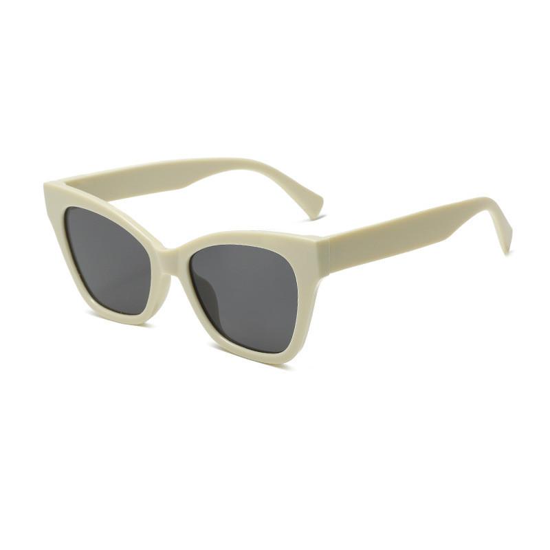 

Vintage Cat Eye Sunglasses For Women Summer Uv400 Polarized Fashion Accessories For Travel BeigeFrameGreyLens