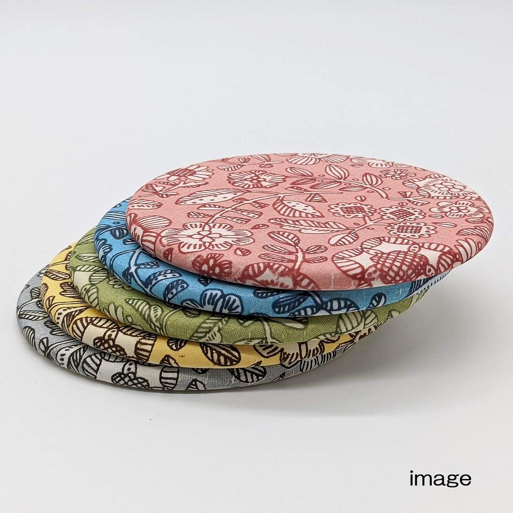 Mino Ware [Suusera] Water-Absorbent Ceramic Coaster, Approx. 10cm Diameter, Red, Stylish, Made In Japan, 458-0722