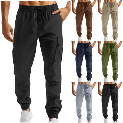 Men'S Sports Pants Running Pants Outdoor Pocket Work Pants Casual Pants