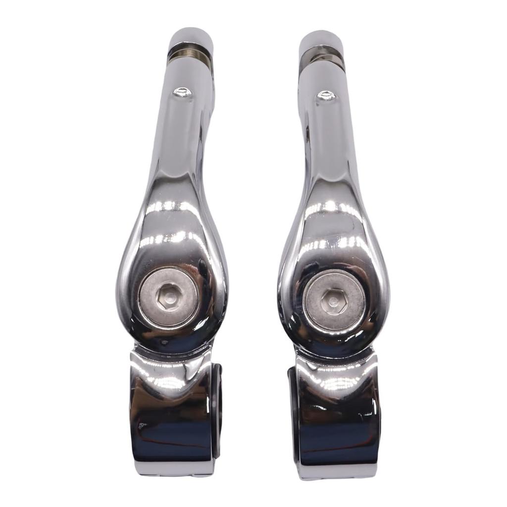 ZCJSZP Applicable Motorcycle 1 1/4" Highway Peg Mount Highway Peg Long Angle Foot Peg