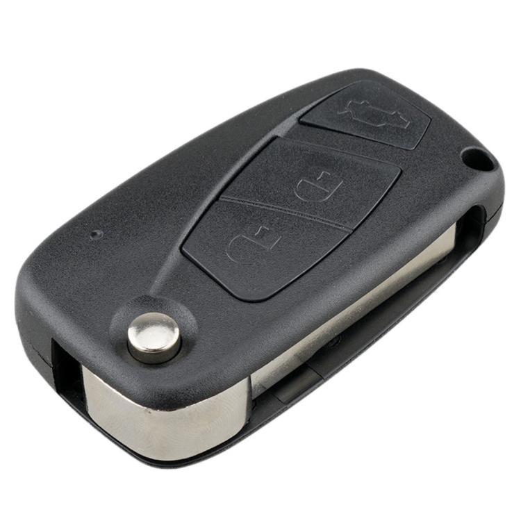 

For FIAT Car Keys Replacement 3 Buttons Car Key Case with Side Battery Holder чёрный