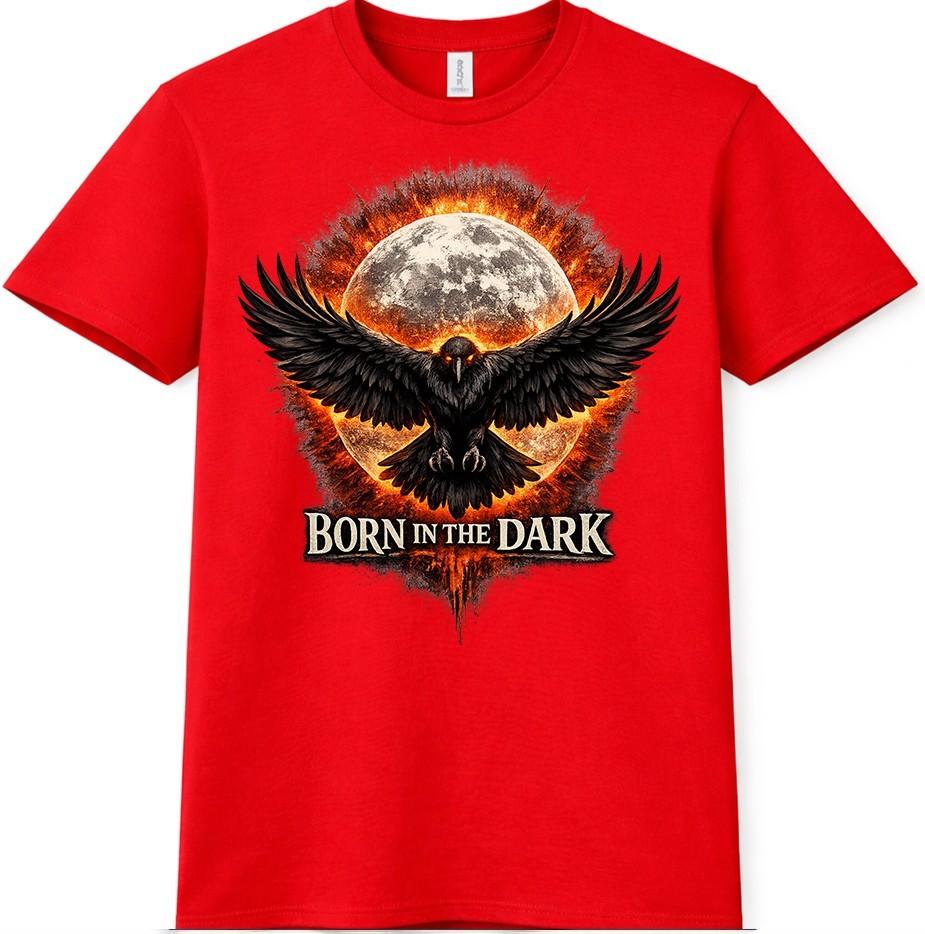 Gothic Raven TShirt Crow Moon Horror Bird Tattoo Style Punk Gift Graphic Tee S