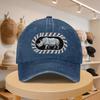 A MenS Baseball Cap Featuring a Rhinoceros Design Stylish And Casual Adjustable for Spring And Autumn Outings Perfect for Be