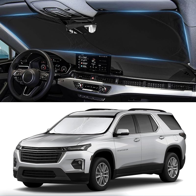 Sunshade For Ram Sun Shade Fit 2010-2025 2026 Dodge RAM 2500 3500 Truck Accessories Windshield Cover For Ram 2500/3500/4500/5500 Sun Visor Fits 2Dr