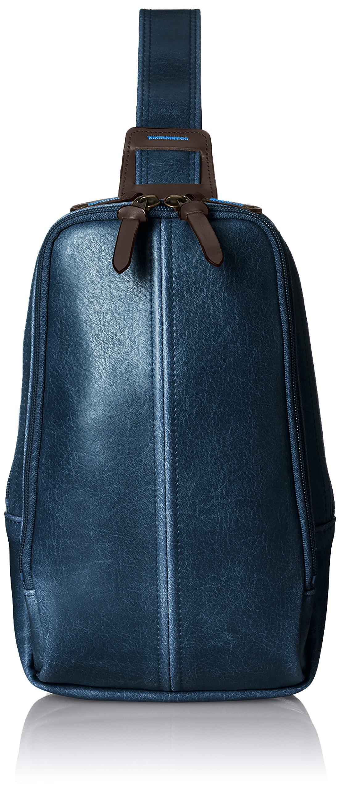 

[Kiwada] Ретро сумка-слинг из натуральной кожи [Kiwada] Сделано в городе Тоёока, префектура Хёго, Мекке сумок, темно-синий