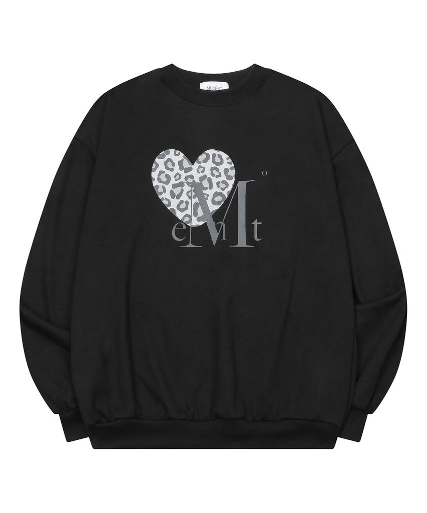 Mucent Sierra Leopard Heart Sweatshirt Unisex (2 Colors)