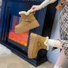 Women's Fashion Soft-Sole Winter Warm Fleece-Lined Snow Boots with Fleece Lining Short Boots, Slip-Resistant Casual Athletic Cotton Boots