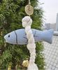 Korean Blue Myeongtae Lucky Charm Doll – Fabric Dried Pollock Ornament for Protection & Good Fortune