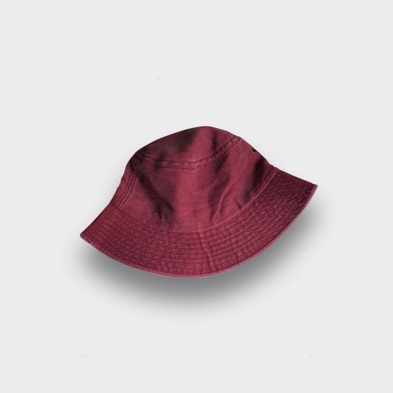 High quality washed light board solid color bucket hat women's spring and summer thin versatile basin hat tide sun hat
