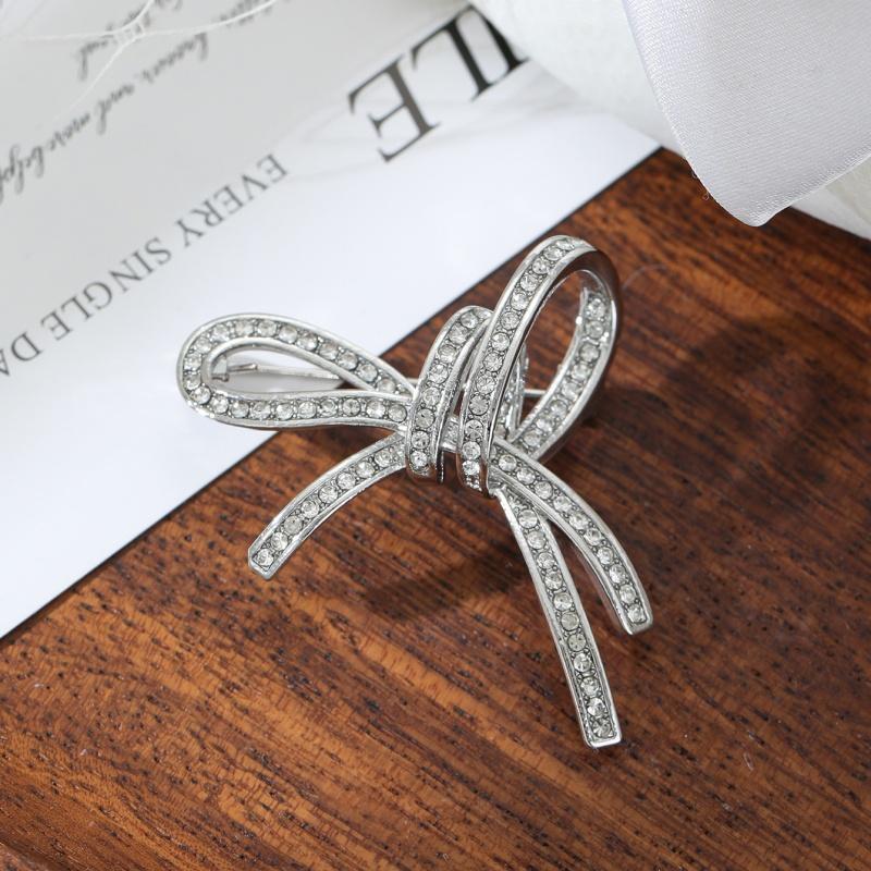 Elegant Bow Brooches For Women Unisex Rope Knot Lapel Pins Office Banquet Party Friend Gifts Jewelry