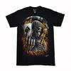 Grim Reaper Ace of Spades Cotton TShirt Biker Streetwear Dark Casual Unisexs Fitness Muscle Black