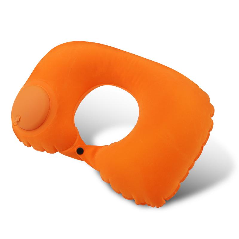 Custom Inflatable U-Shaped Travel Neck Pillow for Car & Airplane
