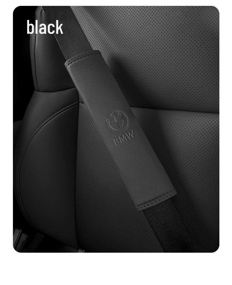 BMW Car Seat Belt Shoulder Pads Compatible with 5, I3, 1, 7 Series, X1, X3, X5, X6 - Seat Belt Protectors
