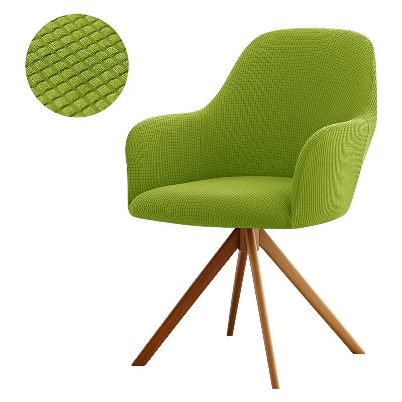 Waterproof Cubic Lattice Velvet High Armrest Chair Cover Soft Household Four-Season Chair Cover Elastic Cover