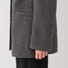 MUJI Women's Recycled Wool Blend Jacket Coat, BD0YWA4A, Mocha Brown, Size XS