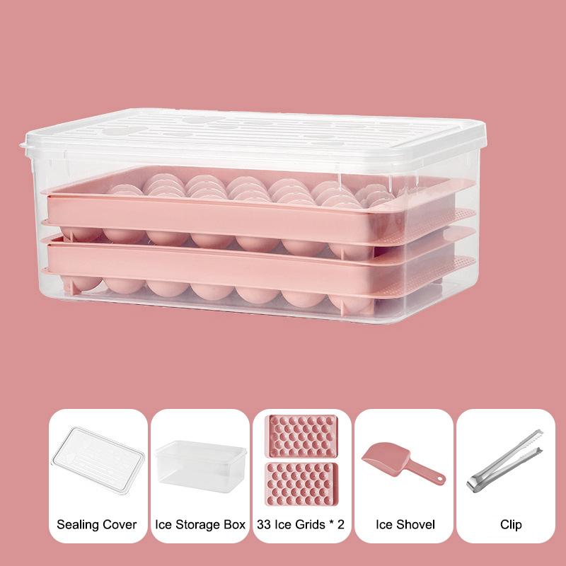 1 Set Formă Cuburi de Gheață Tavă Gheață pentru Congelator Cu Cupă Gheață și Clești, Formă Cuburi de Gheață Ușor de Eliberat Cu Cutie de Depozitare Pentru Frigider