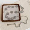 Belly Chain Metal Circular Ring Waist Chain Silver Ethnic Belt Chain  Shorts Decoration