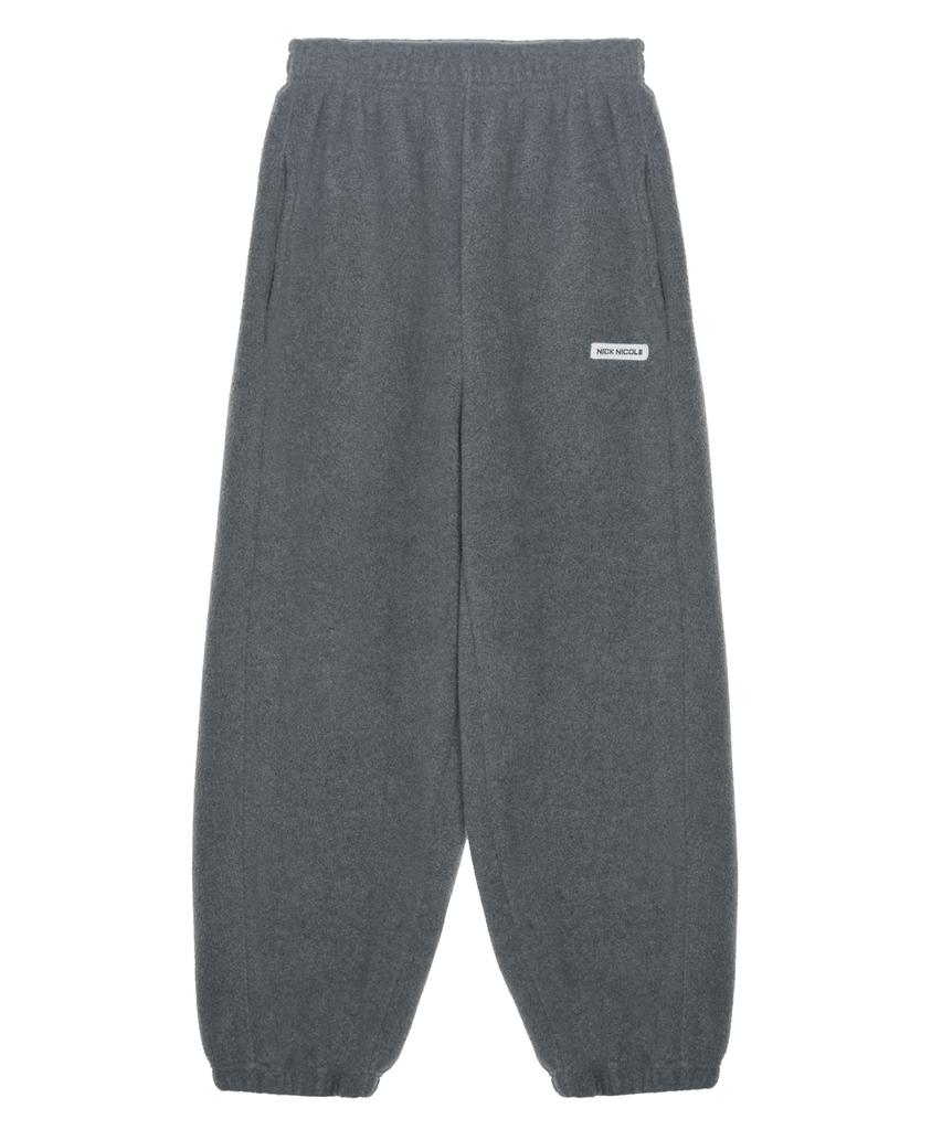 Nigaennikol Soft Fleece Banded Jogger Pants_Charcoal