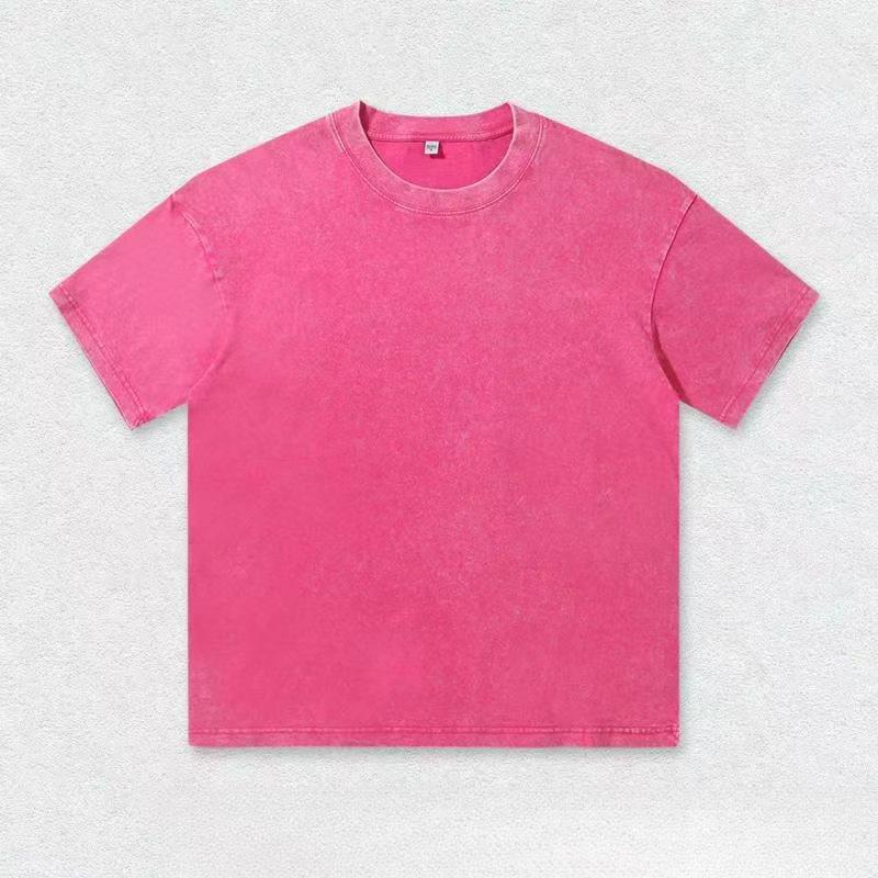 2025 Sommer gewaschen Vintage T-Shirts Straße Hip Hop Retro Punk T-Shirt Frauen Harajuku Casual Baumwolle Kurzarm Wash Top