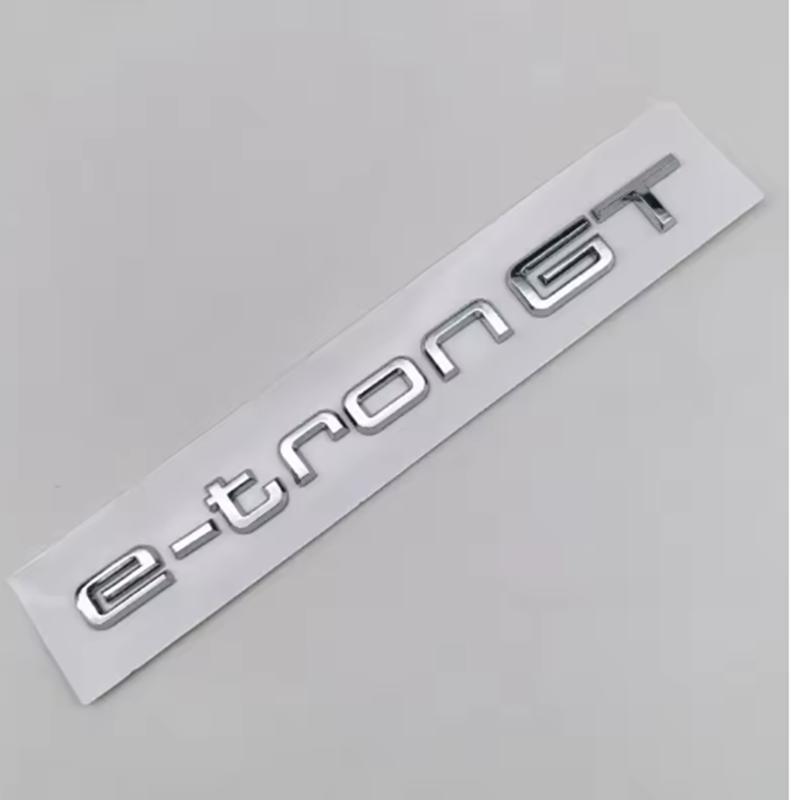 ABS Logo 30 40 45 50 E-tron GT Letters Sticker Car Rear Trunk Emblem Badge For q2 A3 SQ6 Q5 Q6 Q8 Q4 Etron Accessories