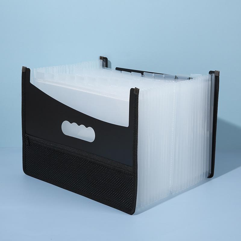 Desktop Stand-up Accordion Folder with 13/25 Pockets - Student Exam Paper Organizer