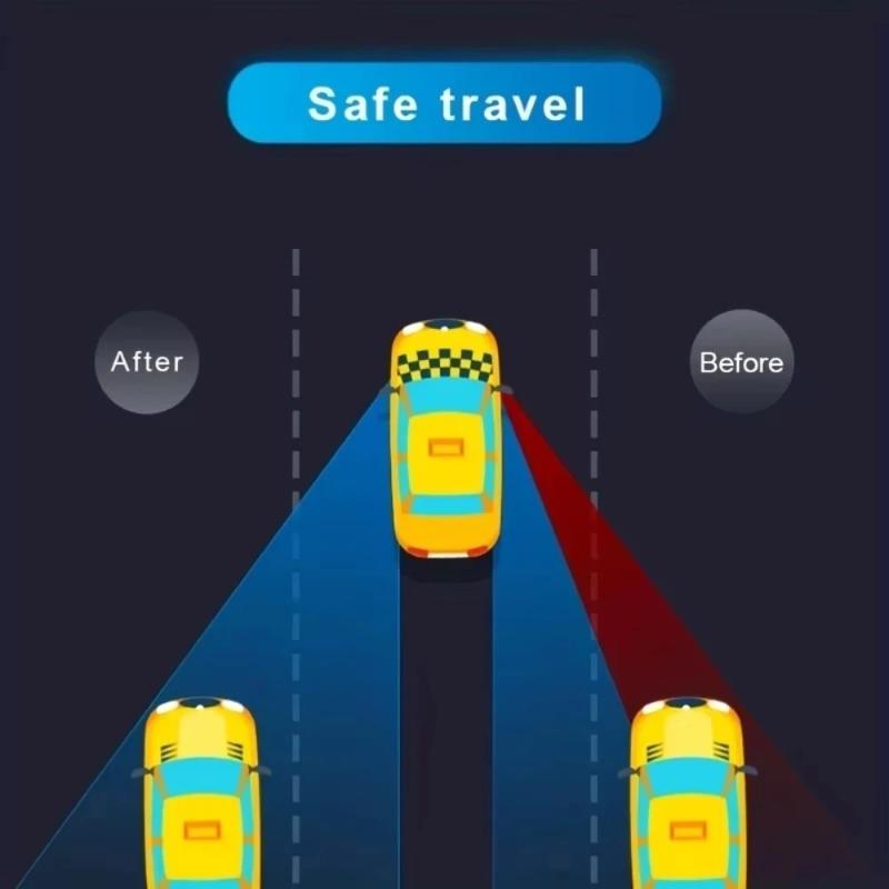 Car HD Borderless Small Round Mirror 360 Degree Reverse Blind Spot Mirror Convex Mirror Rearview Mirror Glass Small Round Mirror