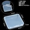 Plastic Storage Box 9.5 9.5 1.5 Inches Square Container for Small Items Organizing