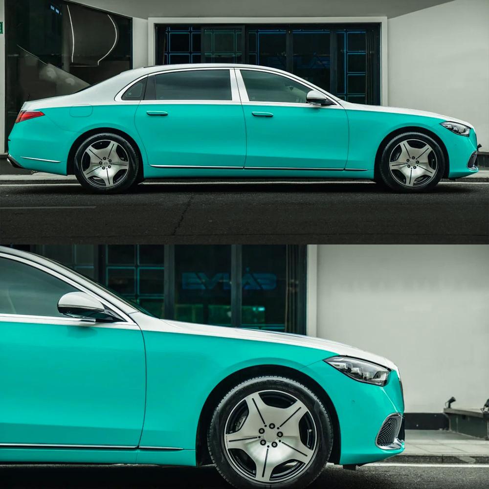 High Glossy Crystal Turquoise Car Wrap Film Sticker Auto Body Tuning Stickers Adhesive Vinyl for Motorcycle Car Cover Decals