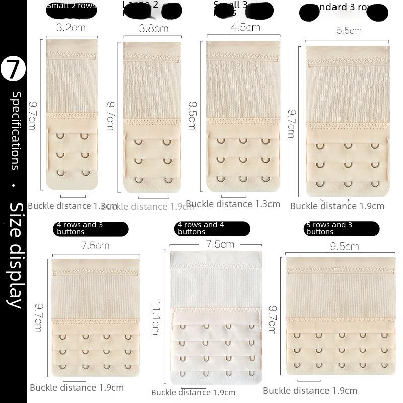 Extensie elastică pentru sutien cu cataramă din oțel inoxidabil - 2x3, 3x3, 4x4 rânduri