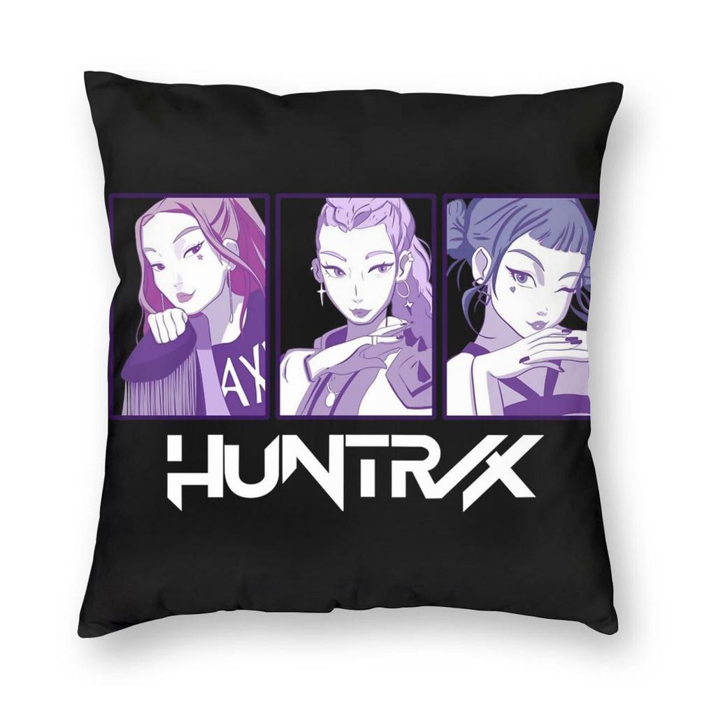 KPop Demon Hunters Pillowcase Printing Fabric Cushion Cover Gift Throw Pillow Case Cover Home Square 45X45cm
