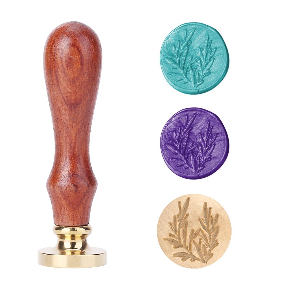 Plant Seal Flower Seal Wax Seal Stamp Retro Antique Sealing Wax Scrapbooking Stamps Wedding Decorative Invitation Cards