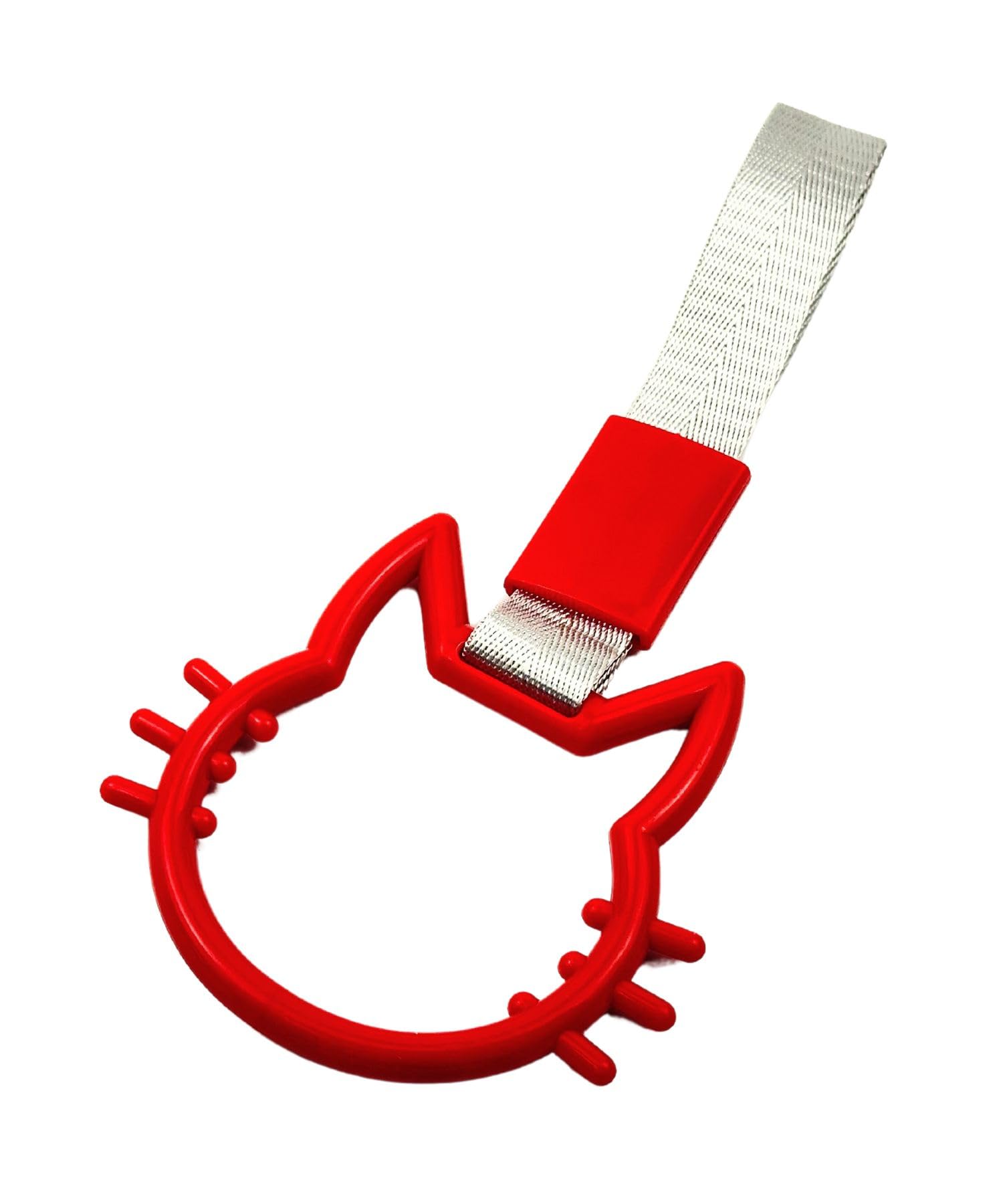 HTharros Car Hanging Leather Cat Shape Interior Accessory Cat Red