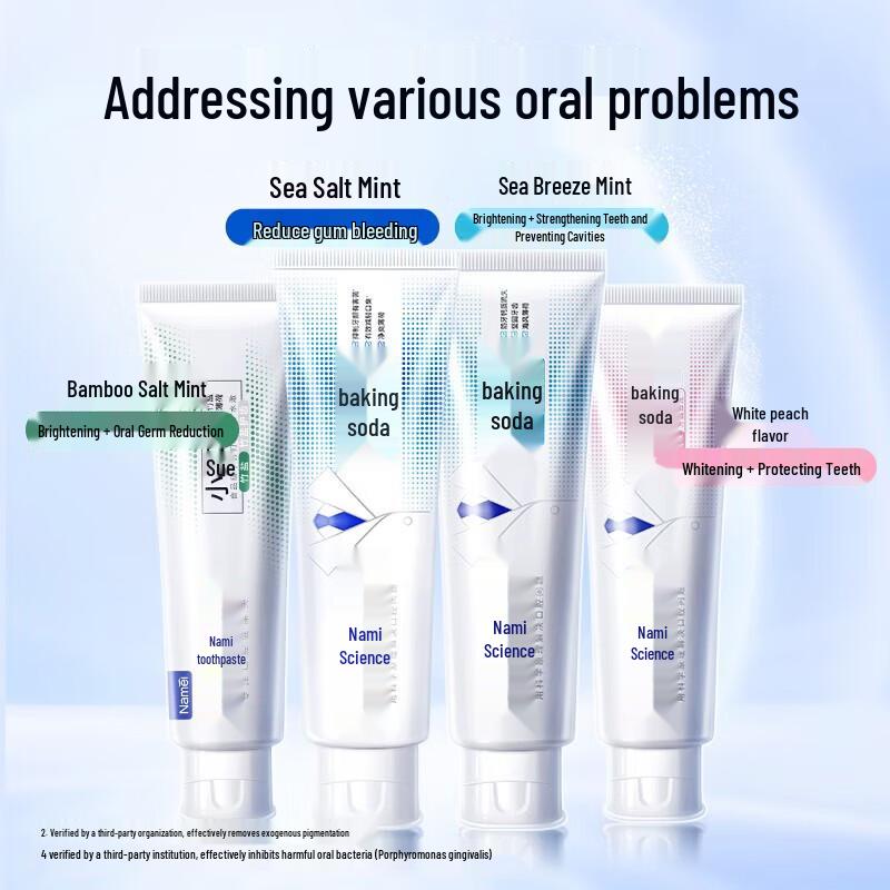 Namei Baking Soda Toothpaste Family Gum Care Set