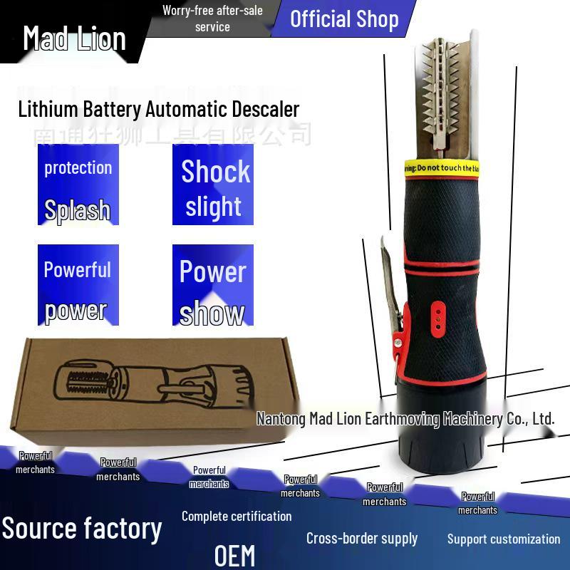 Автоматическая водонепроницаемая электрическая рыбочистка и скребок One battery, one charger