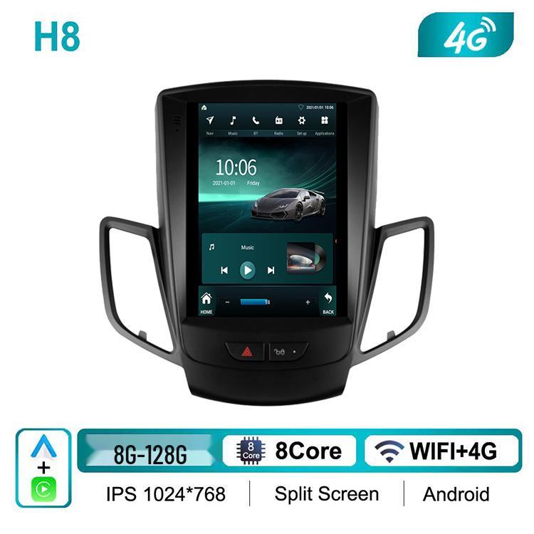 Ford Focus & Fiesta Car Navigation Android Bluetooth Control HD Reversing Camera with CarPlay.