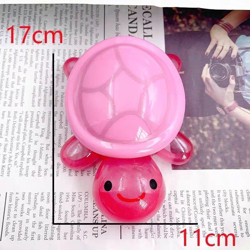 17cm Luminous Turtle Storage Box with Openable Lid Cute Cartoon Turtle Home Decor Craft Turtle Storage Case Oversized Turtle Toy