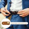 6Pcs Button Extenders for Pants Adjustable Pants Button Expanders Faux Leather Waist Extenders for Women Men Trousers 2.4x1"