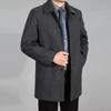 Men Wool Coat Autumn Winter Wool Overcoat Woolen Jacket Male Pea Coat Plus Size 7XL