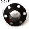 For 50cc-250cc ATV Go kart UTV Buggy Golf Cart Quad Bike Rear Axle Brake Disc Sprocket Mount 17T 23T 28T 31T 32T Teeth Hub