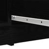 Sideboard with Drawers Black Oak Effect 100.5 x 35 x 98.5 cm