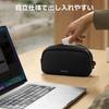 tomtoc Freestanding Gadget YKK Recycled Travel Black Compact, Pouch, Zipper, Materials, Pouch, Water-Repellent,