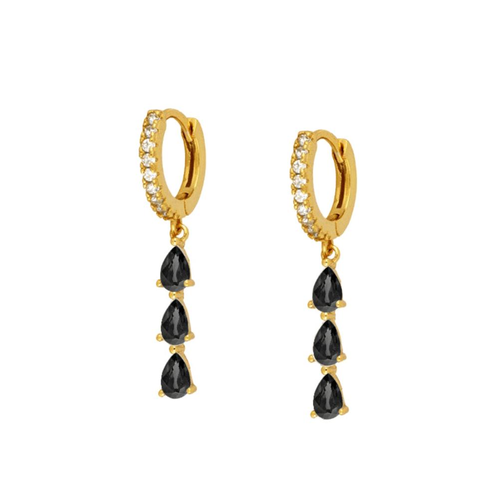 Color water drop earrings women's European and American trend minimalism fashion versatile earrings earrings