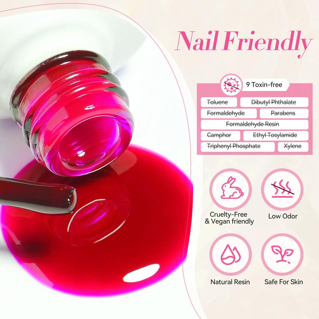 BORN PRETTY Gel Nail Color Gel Transparent Gel Nail Set Gel Nail Set Sheer Colors Colors - Sheer, (6 Colors) - - - Beginner-Friendly - Spring/Summer -