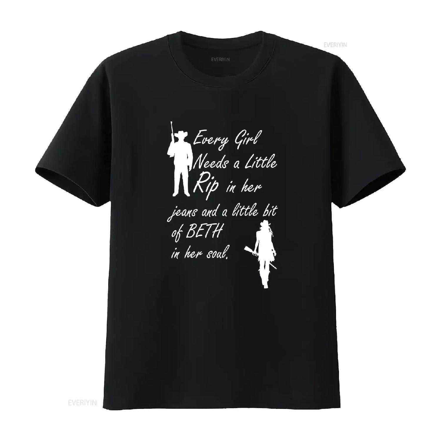 

Every Girl Needs A Little Rip In Her Jeans T shirt Baggy Boyfriend Baseball 3110 vintage Washed homme Breathable Stretched XXXXXL чорний