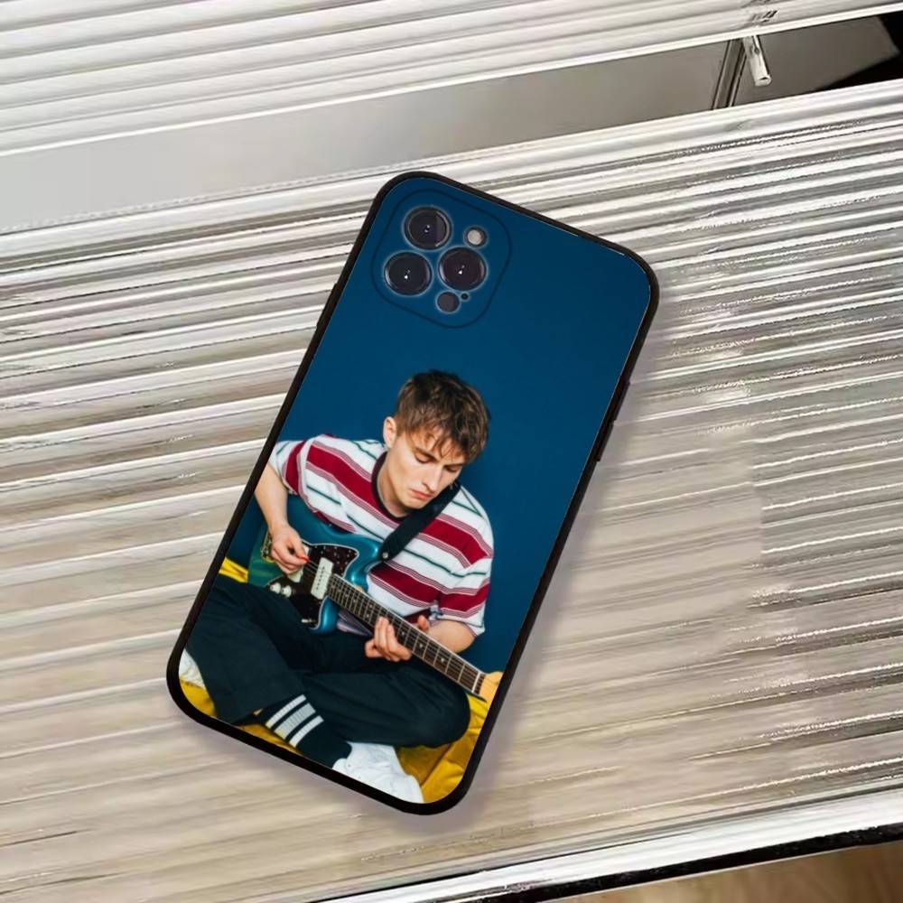 Custodia per Telefono Singer S-Sam Fender Per iPhone 17,16,15,14,13,12,11 Plus,Pro Max,XS,Copertura Nera Morbida